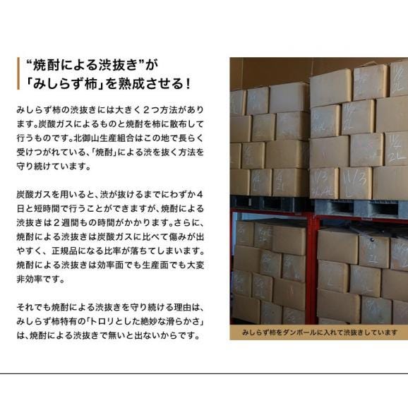 献上柿の郷・北御山生産組合　山内さんの『みしらず柿』福島県産 3L以上 約2.5kg（8～10玉）※常温　送料無料05