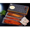 『若うなぎの蒲焼』鹿児島県産 3尾ギフトセット 築地魚力（1尾：約130g）化粧箱 山椒・たれ付き ※冷凍 送料無料