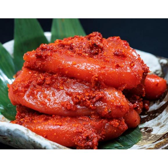 『焼肉屋のヤンニョム明太子』 300g（上切れ6～9本入り） 完熟卵使用 大阪加工 ※冷凍02