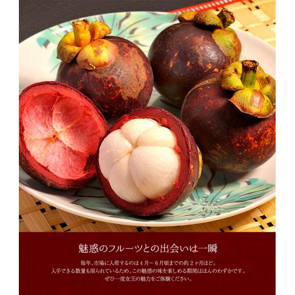 無燻蒸 マンゴスチン（フレッシュ） タイ産 4パック（1パック 4～5玉 約300g）※冷蔵 送料無料03