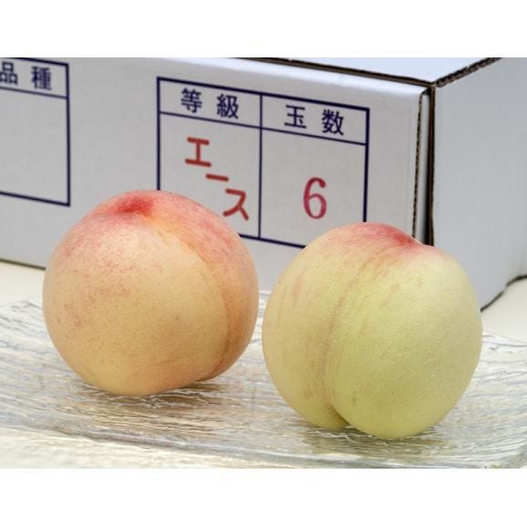 白皇 （はくおう） 岡山県産 桃 エース等級 約1.5kg箱（5～7玉） 化粧箱入り ※常温 　送料無料　もも　桃03