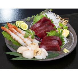 『天然本鮪 赤身＆超特大 赤海老＆大粒ホタテ』（赤身200g＋海老22gUP×10尾＋ホタテ10個）※冷凍 送料無料