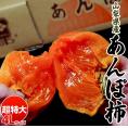 特大 あんぽ柿　山梨県産 干し柿 4Lサイズ 6玉（1玉約125g） 簡易箱 ※常温 JA南アルプス市　送料無料