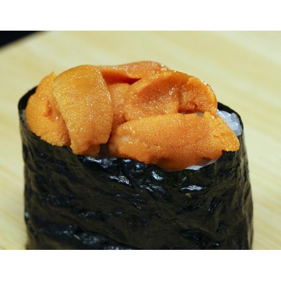 カード又は代引き限定　お値打ち【浜中小川のうに】『エゾバフンウニ』 ロシア産 弁当箱/並びA品 約250g ※冷蔵 山治　送料無料02