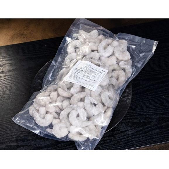 【在庫処分】 ぷりっと ムキエビ インド産バナメイエビ使用 1kg(目安:68〜88尾) ※冷凍03