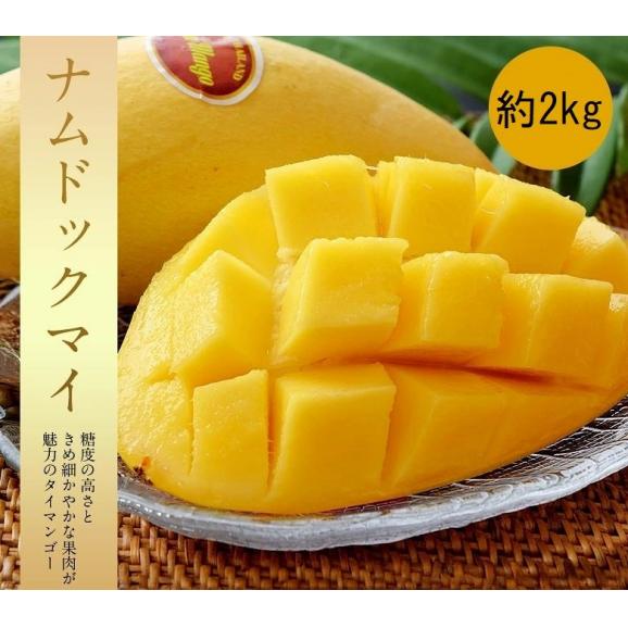 ナムドックマイ タイ産 マンゴー 約2kg （5〜7玉） 簡易箱 空輸 ※冷蔵 ナムドクマイ ナンドクマイ 送料無料02