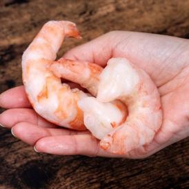 特大ムキエビ 8Lサイズ ブラックタイガー使用 背ワタ処理済み インド産 日本加工 解凍後1kg（45〜67尾）※冷凍 冷凍同梱可