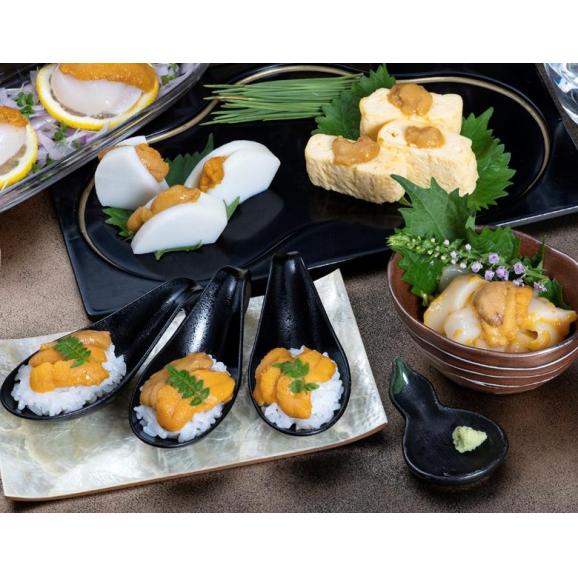 訳あり特価品 金華うに 宮城県女川産 計100g(50g&times;2パック) ミョウバン無添加 キタムラサキウニ ※冷凍 送料無料 片倉商店04