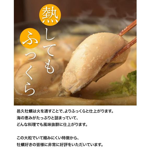 岡山県産 『邑久の牡蠣』 特大3Lサイズ 約1kg（解凍後約800g）加熱調理用 ※冷凍03