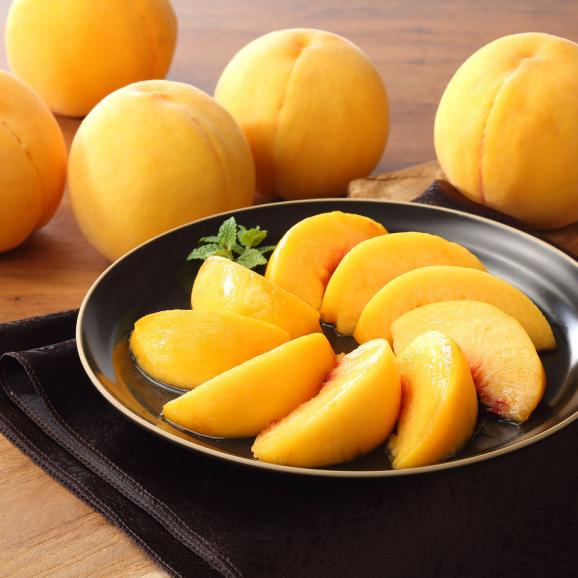 岡山県産 桃里庵の“とろとろ”黄桃_ご自宅用2kg(7~9玉）03