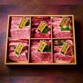 【全国送料無料】贅の極み！美味しさ日本一 宮崎牛6種 部位別食べくらべ焼肉用セット 600g