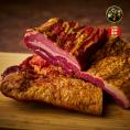 【全国送料無料】超希少！“旨みの極致”天然猪ベーコン スライス 岡田修謹製100g×5点【ギフトBOX仕様】