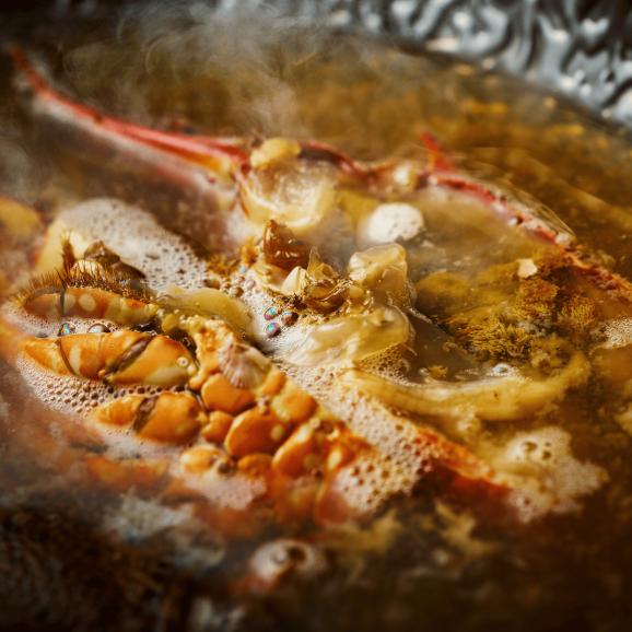 【全国送料無料・ポイント3倍】“旨み尽くし”三重県産 伊勢海老 大満足1.2kg（6尾）しゃぶしゃぶ鍋セット【4~6人前】05