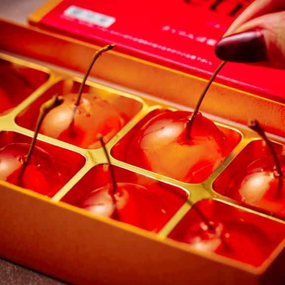 【全国送料無料・ポイント5倍】&ldquo;ぷるぷる宝石&rdquo;山形県産 さんくらんぼの「Petit Jerry Cherry」ギフトBOX仕様（8粒入り３箱）03