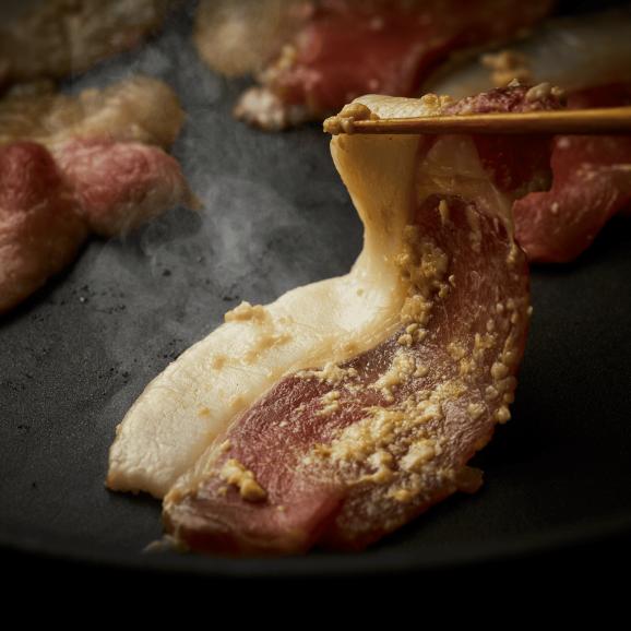 【20点限り特別価格・全国送料無料】岡田修謹製 純国産 やわらか天然猪モモ スライス 6人前（塩麴づけ&times;6パック）【ポイント3倍・ギフトBOX仕様】02