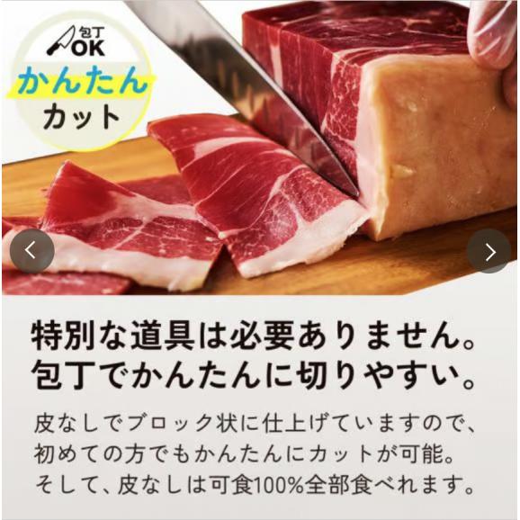 【人気の生ハムブロック】 ミニ原木 スペイン産 ブロック ハム 250～300g 送料無料 冷蔵03