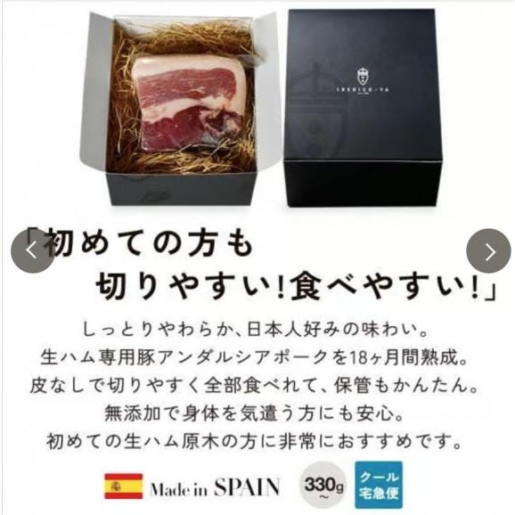 【人気の生ハムブロック】 ミニ原木 スペイン産 ブロック ハム 250～300g 送料無料 冷蔵06