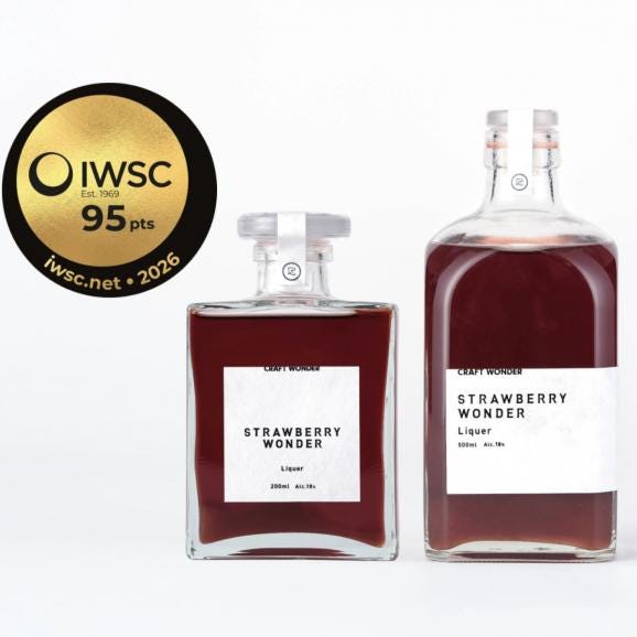 CRAFT WONDER STRAWBERRY WONDER 200ml Gift box set【リキュール200ml1本/全国送料500円/ポイント3倍/9,000円以上購入で送料無料】01