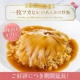 【母の日ギフト】一枚フカヒレのあんかけ炒飯～おもてなし中華おうちで東天紅～手のひらサイズの国産フカヒレを贅沢に一枚載せました★母の日ギフトにもおすすめ★