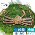 【冷蔵】指折れ・キズあり 「生」松葉ガニ  一枚800g以上