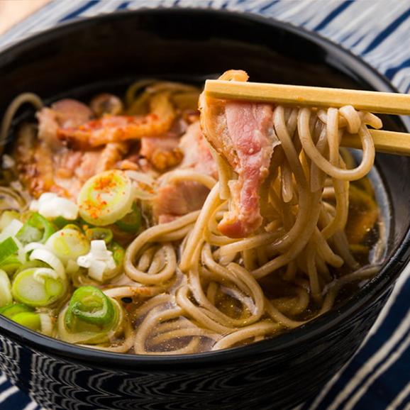 酒井製麺所/山形名物 冷たい肉そば4食(めん130g×4、たれ、親鶏肉、七味)06