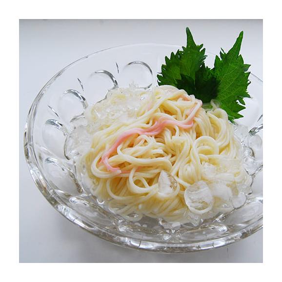 【夏季限定】紅花入り生ひやむぎ(半生麺)[300g×6袋]03