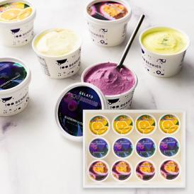 100BERRIES／ジェラート詰め合わせ12個(ブルーベリー・パッションフルーツ・レモン)
