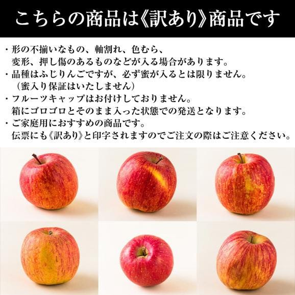 【ふじりんごが39円で買えるチャンス!39人に1人の確率で当選!】 訳ありりんご 山形のふじりんご 約5kg (玉数おまかせ)06