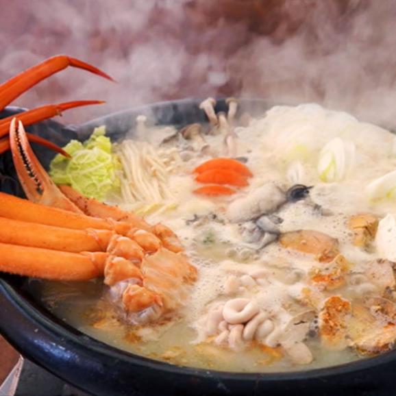 予約受付中:2月上旬頃より発送予定|庄内浜の痛風鍋セット2~3人前(牡蠣・紅ズワイガニ・あん肝・白子・味噌付き)02