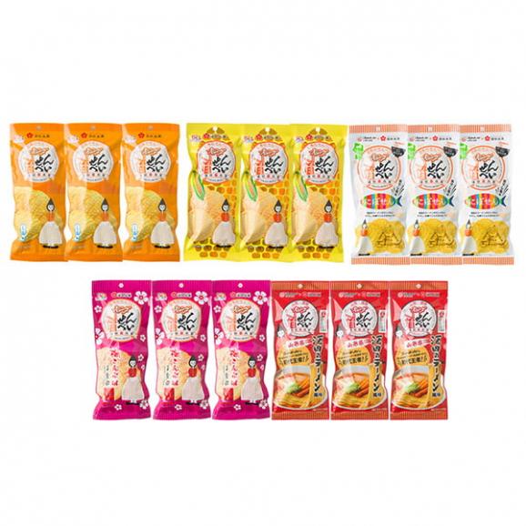 酒田米菓／オランダせんべいバラエティセット15袋(5種&times;各3袋)02