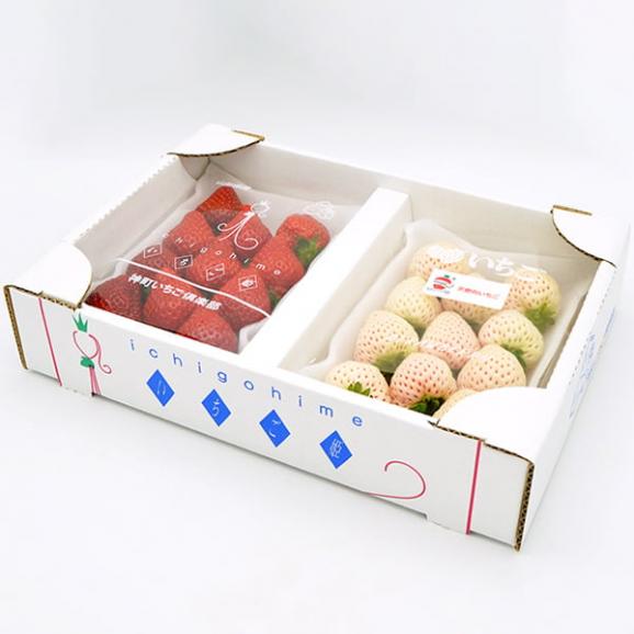 天使のいちごといちご姫 紅白詰め合わせ(約270g×2パック)06