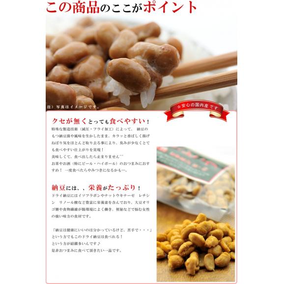 【送料無料】 茨城県産 無添加 ドライ納豆 100g うす塩味 国産 乾燥納豆 納豆 お菓子 おやつ おつまみ なっとう おつまみ 納豆ドライフルーツ ナットウキナーゼ02