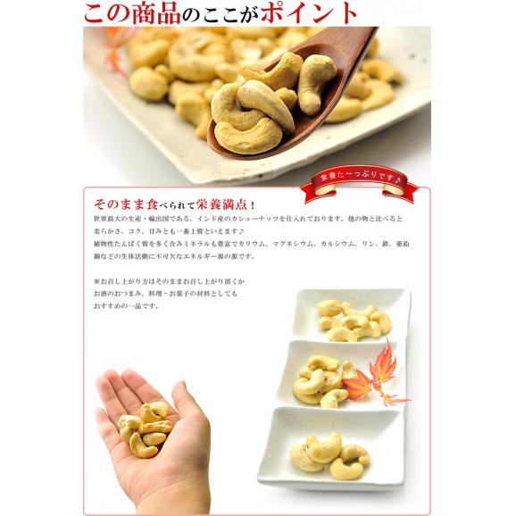 程よい甘さ＆深い香り★インド産 カシューナッツ 生 うす塩 お徳用 500g 訳あり【送料無料】【カシュウナッツ】※代金引換不可 F06