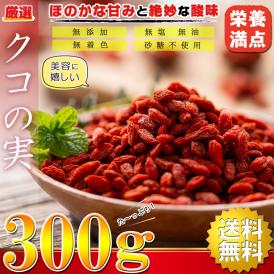 【送料無料】 クコの実 （ ゴジベリー ） ドライフルーツ 300g  厳選 くこのみ 中国産（ 無添加 無塩 無油 無着色 砂糖不使用 無漂白 ） ナッツ おつまみ つまみ くこの実 クコノミ 枸杞