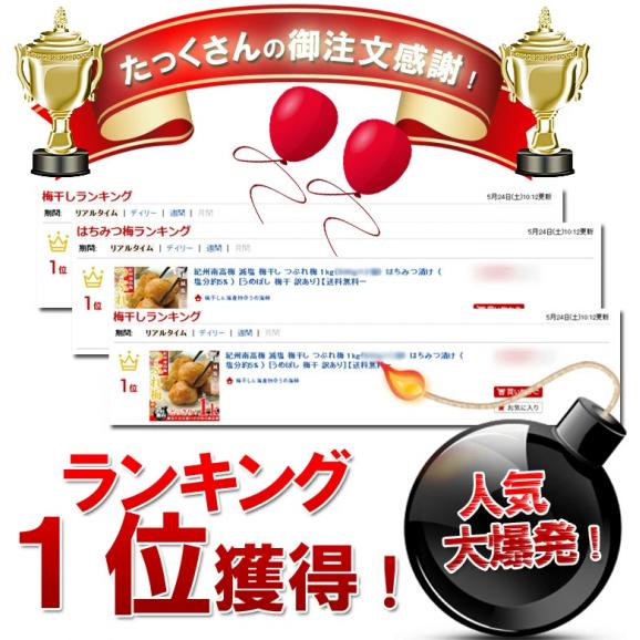 【送料無料】 梅干し はちみつ 訳あり 減塩 はちみつ梅 1kg はちみつ漬け つぶれ梅 （塩分5%） 梅 梅干 紀州南高梅 はちみつ梅干し 大粒 うめぼし わけあり 国産 南高梅 お取り寄せグルメ 04