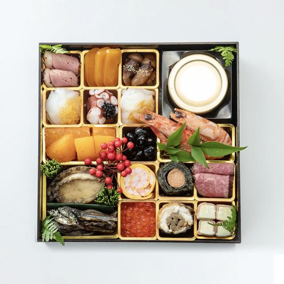 【送料無料】迎春用　お祝い珍味箱　新春オードブル2人前　全18品03