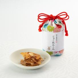 じゃこれんこん　(赤リボンの和柄巾着入り)