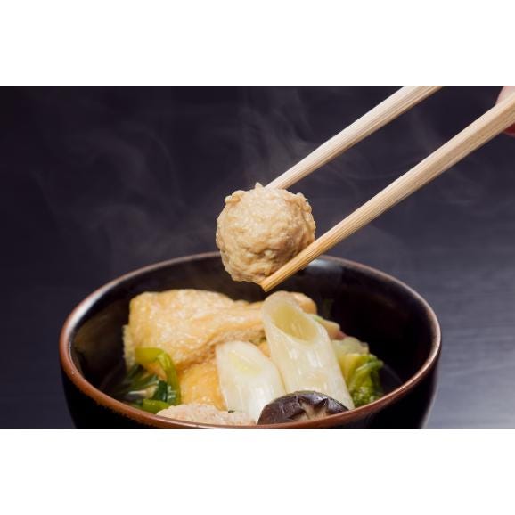 リピーター多数！忘れられない味！　鶏つみれ鍋セット 料亭仕込の黄金だし付き　 4人前03