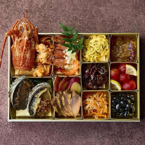 《ミシュラン掲載実績店監修》【送料無料】伊勢海老・アワビなど高級食材が楽しめる魚介の中華料理1段お重　全12品　1～2人前02