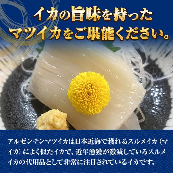 まついか糸造り 1パック（250ｇ） いか イカ 烏賊 5柵（3～5人前） いか刺身 いか造り イカ糸づくり マツイカ イカ糸造り ヤマカ食品 送料無料03