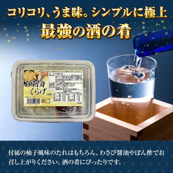 お刺身くらげ 500ｇ（固形量200ｇ） くらげ クラゲ 海月 タレ付き おさしみ 海鮮 サラダ 中外フーズ 送料無料03