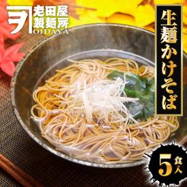 生麺かけそば 5食 生めん そば 100g×5玉 蕎麦 ソバ 生そば 日本蕎麦 ポスト投函 生麺 簡単 土用丑 中元 ギフト スタミナ 取寄せ