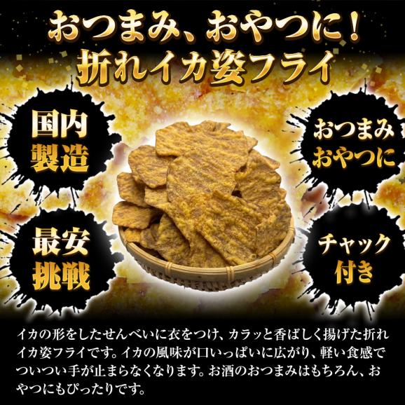 訳あり いか姿フライ 220g 折れイカ姿フライ イカフライ 徳用 大容量 駄菓子 なつかし ポスト投函 ポイント利用 お試し商品 サンプル02