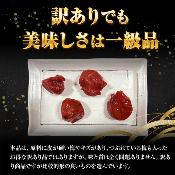 すこし訳あり 紀州南高梅 しそ梅 1kg 梅干し うめ ウメ 梅 徳用 大容量 南高梅 塩分10％ キズ つぶれ BBQ 敬老 敬老の日 ギフト進物04