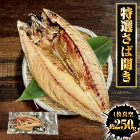 特選さば開き 約250ｇ 1枚真空 笹の葉入りトロさば サバ開きさば サバ 鯖 一夜干し 干物 トロさば とろサバ 丸安 ノルウェー産 トロサバ