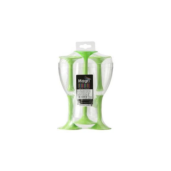 マグリ プラスチック ワイングラス 6個入り グリーン ^ZCPGGR06^02
