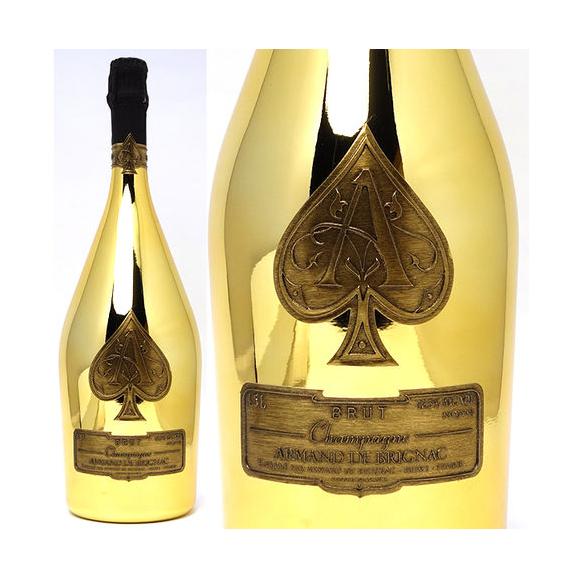 未開封★ARMAND DE BRIGNAC【アルマンドブリニャック】 ブリュット ゴールド 750ml 巾着付 箱なし