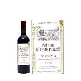 金賞 2018 シャトー ベルヴュー クラリブ 750ml AOCボルドー フランス  赤ワイン コク辛口 ワイン ^AOBK0118^