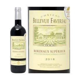 金賞 2018 シャトー ベルヴュー ファヴロー 750ml ボルドー シューペリュール フランス 赤ワイン コク辛口 ^AOFV0118^
