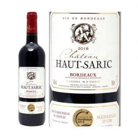 金賞 2018 シャトー オー サリック ルージュ 750ml AOCボルドー フランス 赤ワイン コク辛口 ワイン ^AOSK0118^